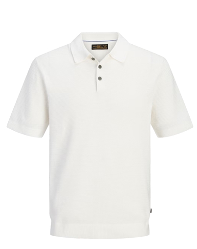 Jack & Jones - JPRBluriley Strik Polo - Cloud Dancer